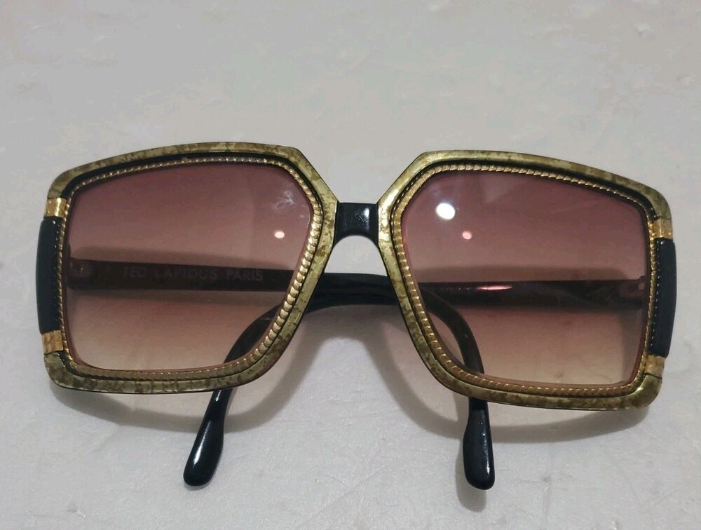 Ted Lapidus Oversized Sunglasses Paris France 70's Vintage